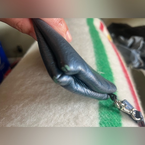 Coach Blue Leather Women's Wallet - Picture 5 of 8